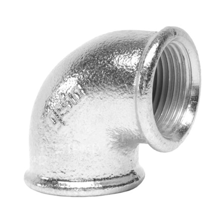 Угол оцинкованный чугунный 90° х 1 1/2" ВР Platinum Gebo