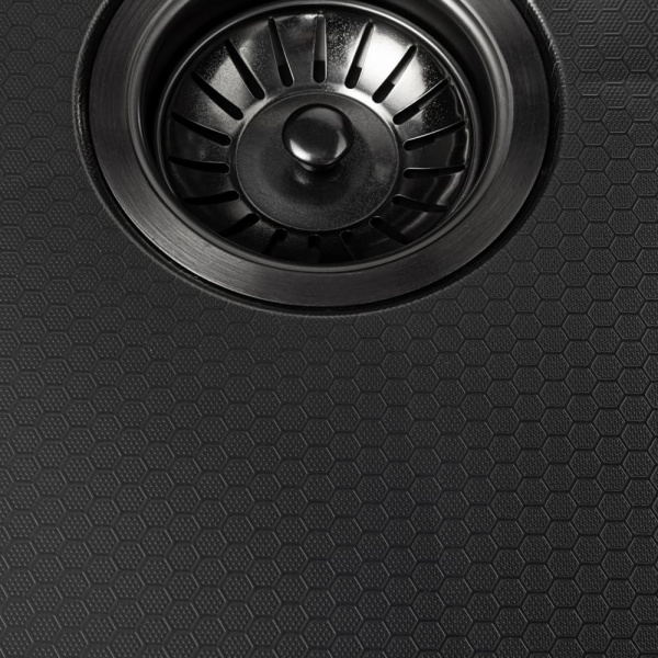 Мойка кухонная ARFEKA ECO AR Чёрная Декор (500 х 500 х 200 мм)