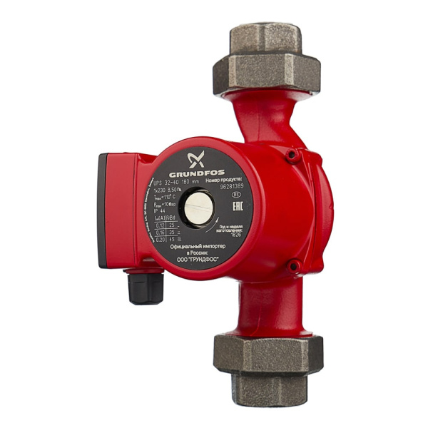 Насос циркуляционный для отопления Grundfos UPS 32-40, 180 мм