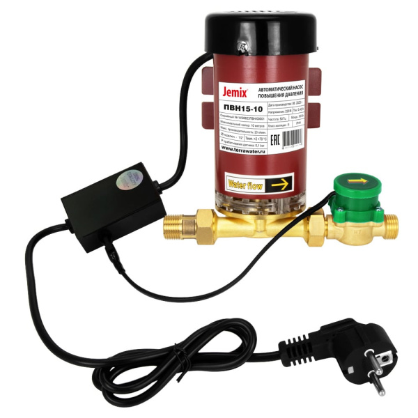 Насос повышения давления автоматический JEMIX ПВН15-18 (W15GR-18, AUTO)