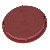 Люк садовый канализационный 1.5 т Plastkraft (Сандкор) красный
