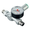 Редуктор давления хромированный с манометром 1/2" НР FAR