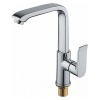 Смеситель для кухонной мойки Ledeme L4034-2 высокий хром