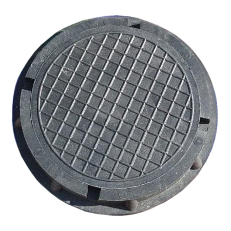 Люк канализационный садовый малый 0,7 т., чёрный