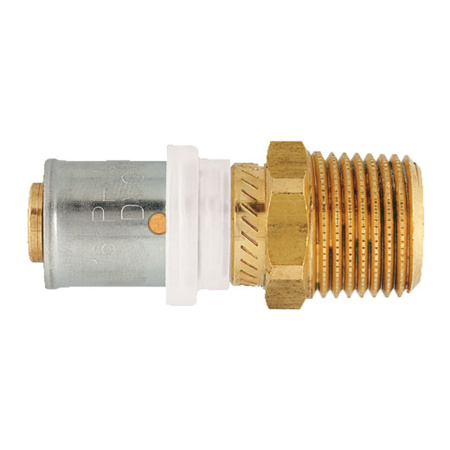 Пресс - муфта переходная 16х2 мм x 1/2" НР, HERZ