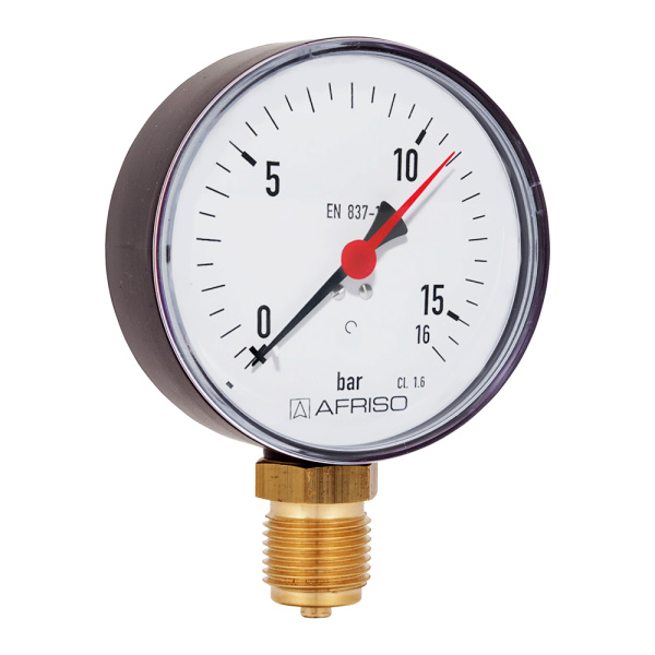 Манометр радиальный RF 16 bar 80 мм 1/2"НР Afriso