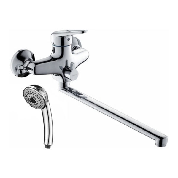 Смеситель для ванны Gerhans K13109 с длинным изливом