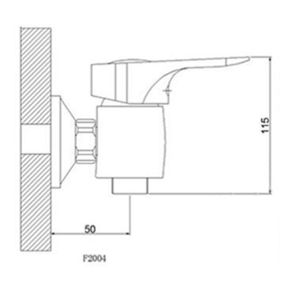 Смеситель для душа Frap F2004 хром