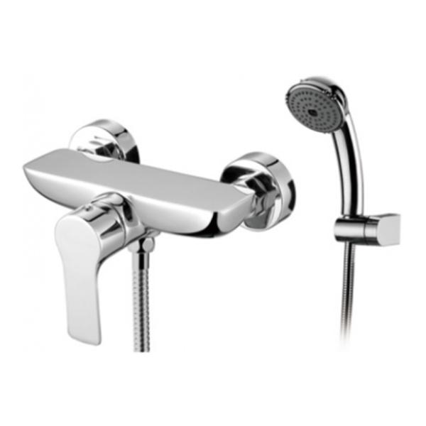 Смеситель для душа Gerhans K12015W белый хром