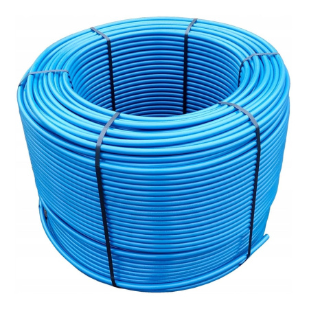Труба для водяного теплого пола PE-RT Blue Floor 16 x 2.0 KAN-therm c защитой EVOH 5-ти слойная, бухта 600 м.,  Tmax 70°