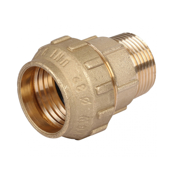 Муфта компрессионная ЛАТУННАЯ 32 х 1"НР Tiemee Италия