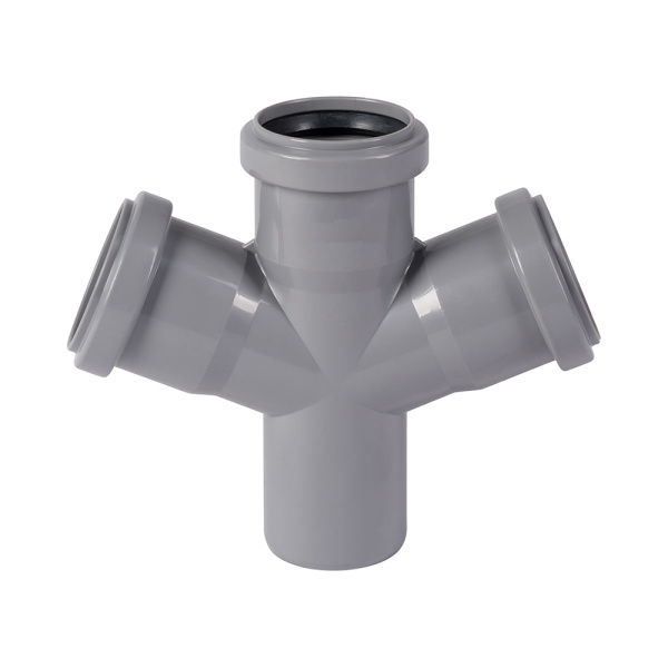 Крестовина для внутренней канализации 50 х 50 х 50 х 67° Wavin