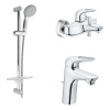 Набор смесителей для ванны, душа, умывальника Grohe Eurostyle 124416