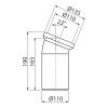 Фановая труба для унитаза 110 х 22° Alcaplast A90-22