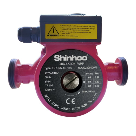 Насос циркуляционный Shinhoo GPD25-4S-180 с гайками