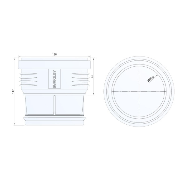Восстановитель раструба DN 110 с увеличенным внутренним проходом Burke (чёрный) Восстановитель раструба DN 110 с увеличенным внутренним проходом Burke (чёрный)