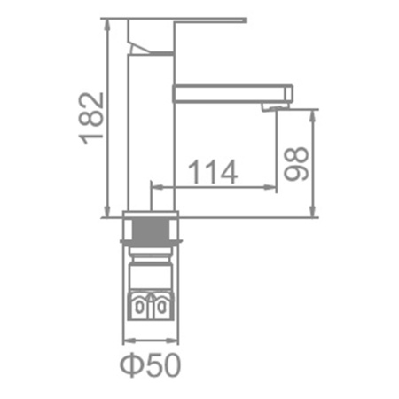 Смеситель для умывальника Ledeme L71033