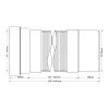 Гофра для подключения унитаза McALPINE арт. MRWC-F23 P