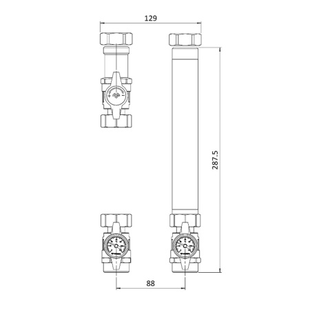 Насосная группа прямая Varmega V-Box, DN20