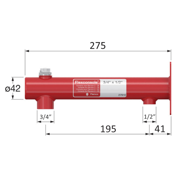 Консоль для настенного монтажа расширительного бака Flamco Flexconsole 3/4" х 1/2" (8 - 25 л) Консоль для настенного монтажа расширительного бака Flamco Flexconsole 3/4" х 1/2" (8 - 25 л)