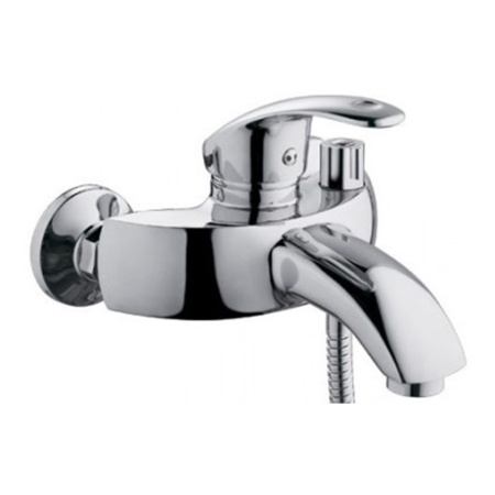Смеситель для ванны Frap F3221 с коротким изливом хром