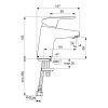 Смеситель для раковины Ideal Standard Ceraflex B1710AA, хром