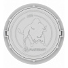 Люк газонный канализационный 1.5 т, d765, h60/21, Пласткрафт (Сандкор) серый