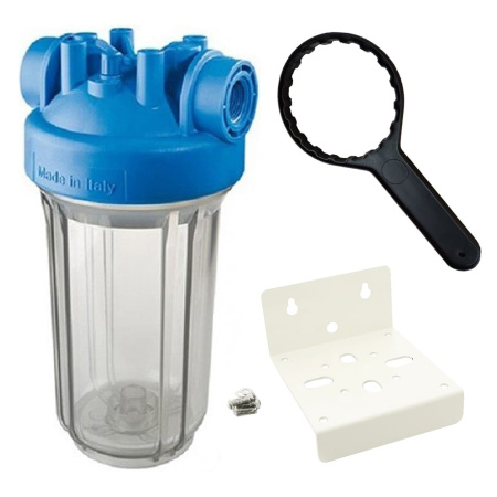 Магистральный фильтр для очистки воды Atlas Filtri  DP BIG 20 MONO 1" IN TS 20BB, без картриджа