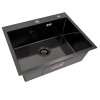 Мойка кухонная ARFEKA ECO AR Чёрная Декор (600 х 500 х 200 мм)