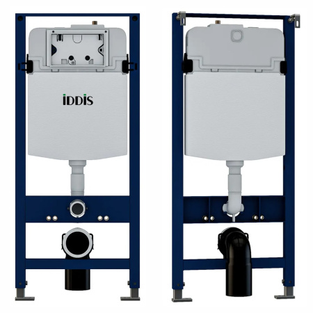 Инсталляция IDDIS Profix комплект с подвесным унитазом Stone и кнопкой Uniglass