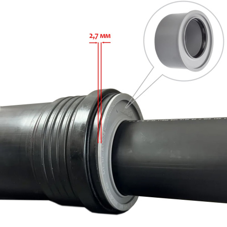 Переход Airfit суперкомпакт DN 110x75 мм