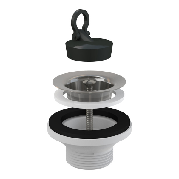 Донный клапан для умывальника 1 1/4" Alcaplast A31 с нержавеющей решеткой DN63 Донный клапан для умывальника 1 1/4" Alcaplast A31 с нержавеющей решеткой DN63