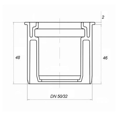 Переход внутренний ПП 50 х 32 Суперкороткий HTRSK Ostendorf